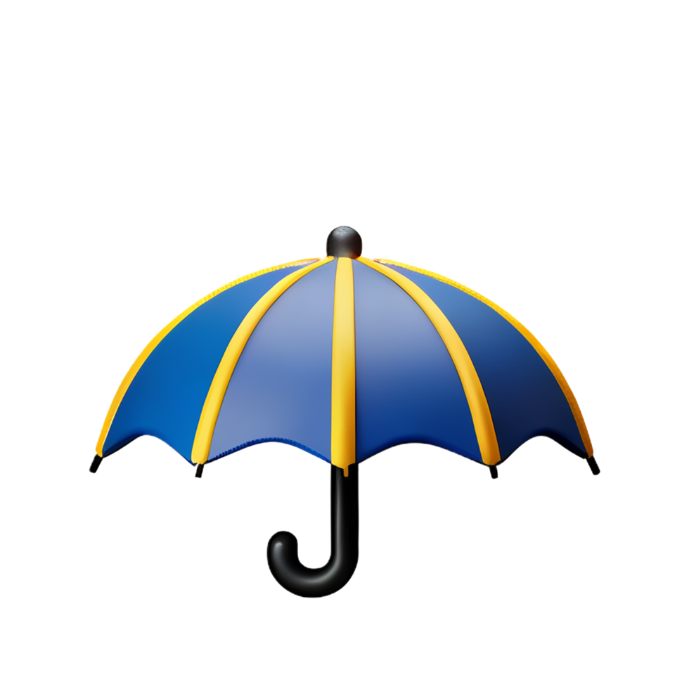 umbrella 3d rendering icon illustration png