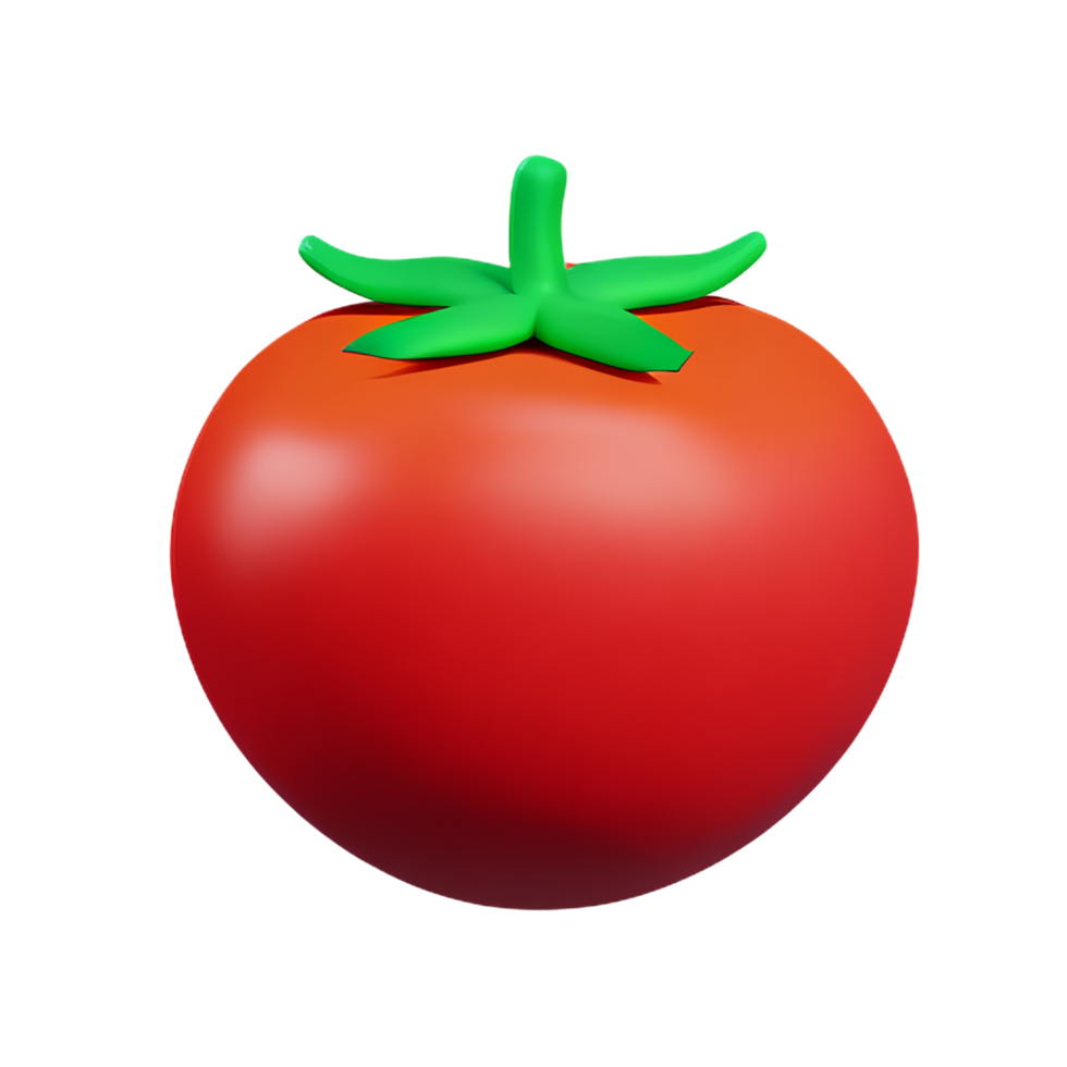 tomato 3d rendering icon illustration png