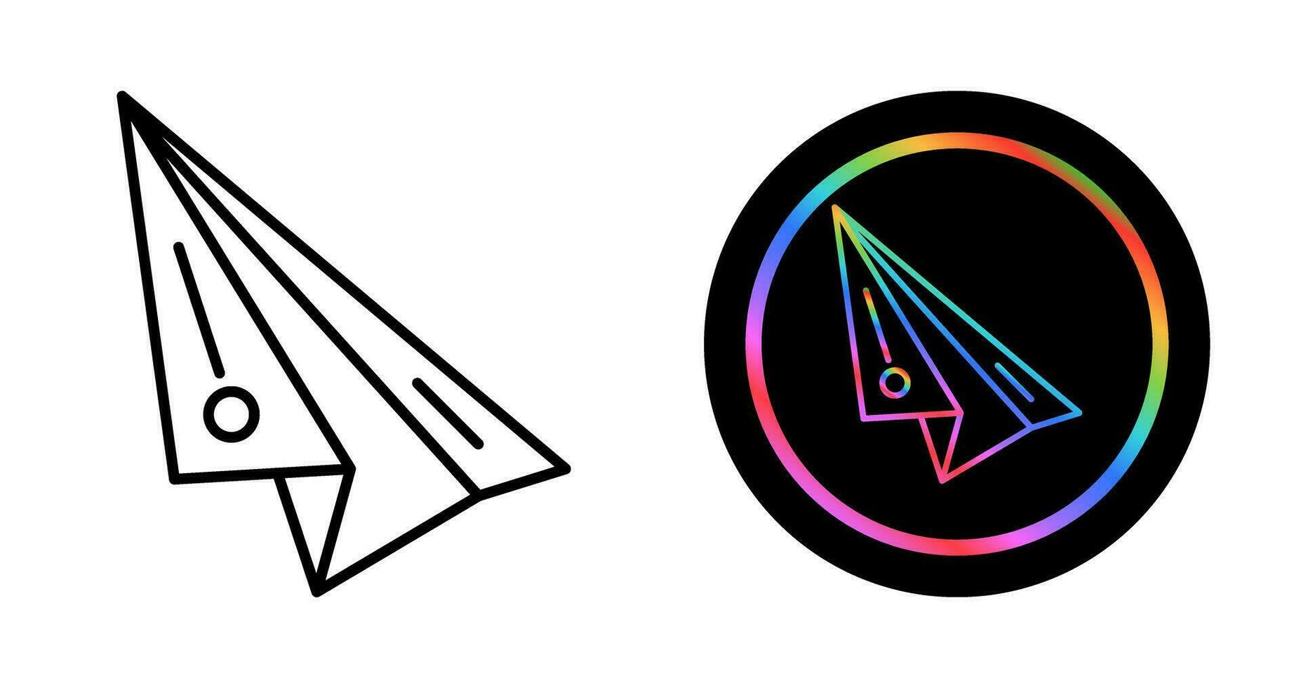 Paper Plane Vector Icon