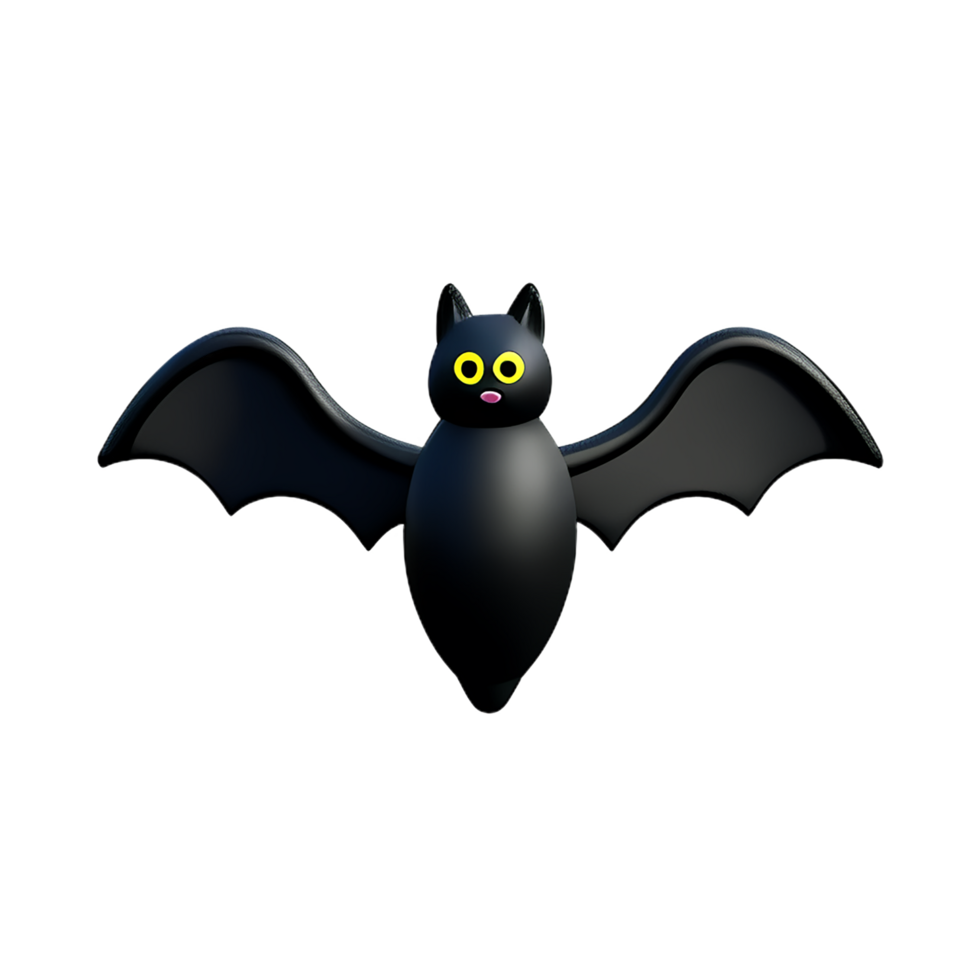 bat 3d rendering icon illustration png