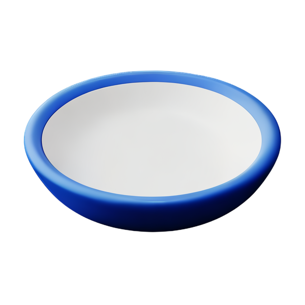 plate 3d rendering icon illustration png