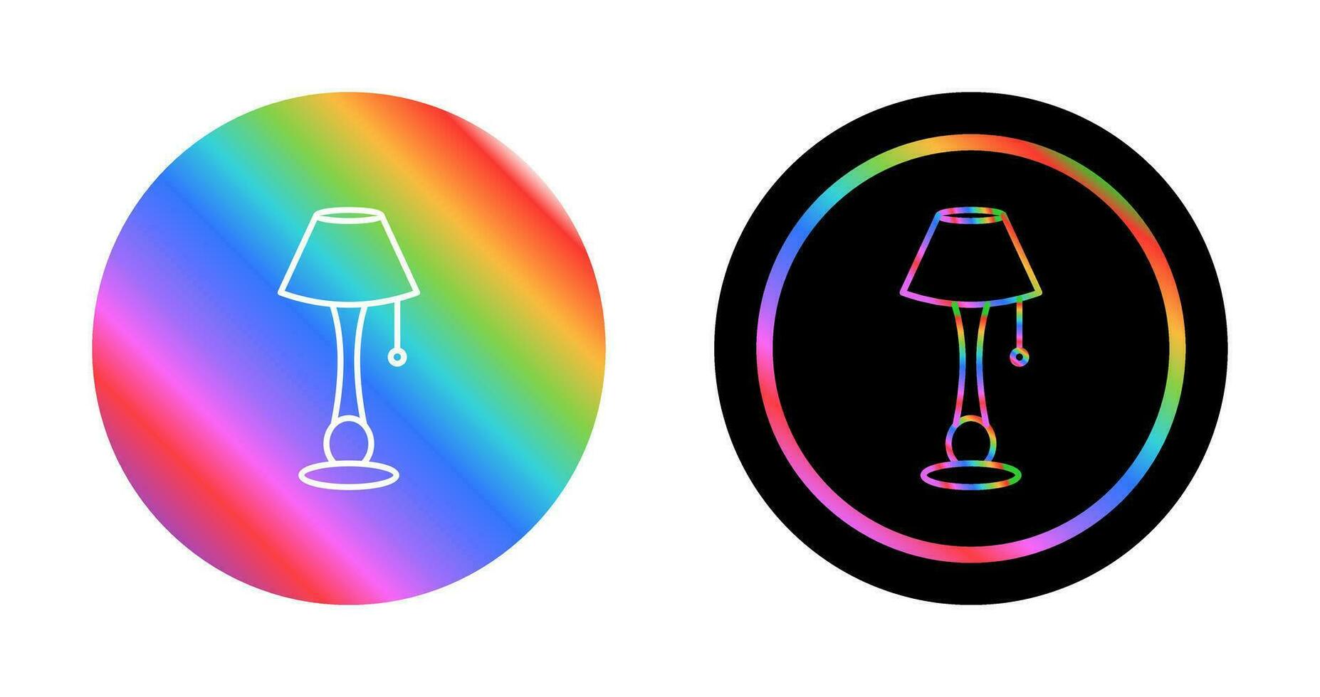 Lamp with stand Vector Icon