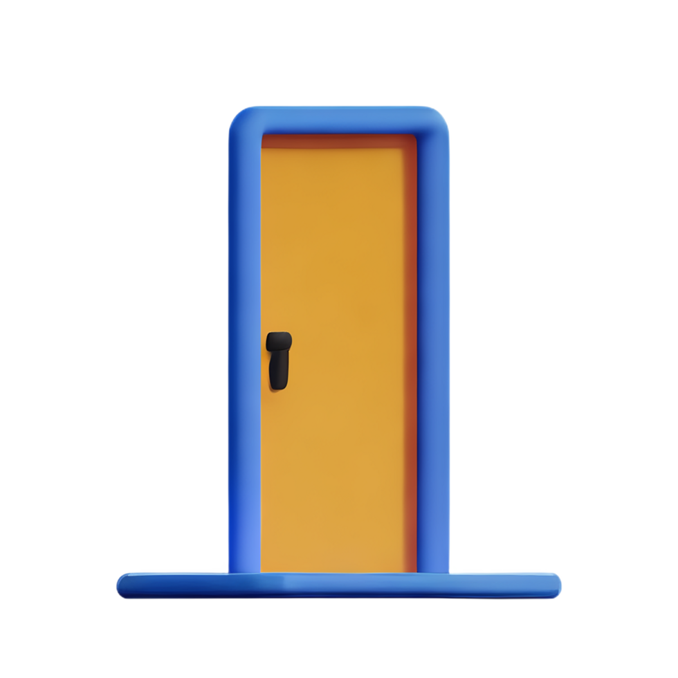 porta 3d interpretazione icona illustrazione png