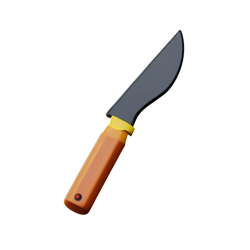 knife 3d rendering icon illustration png