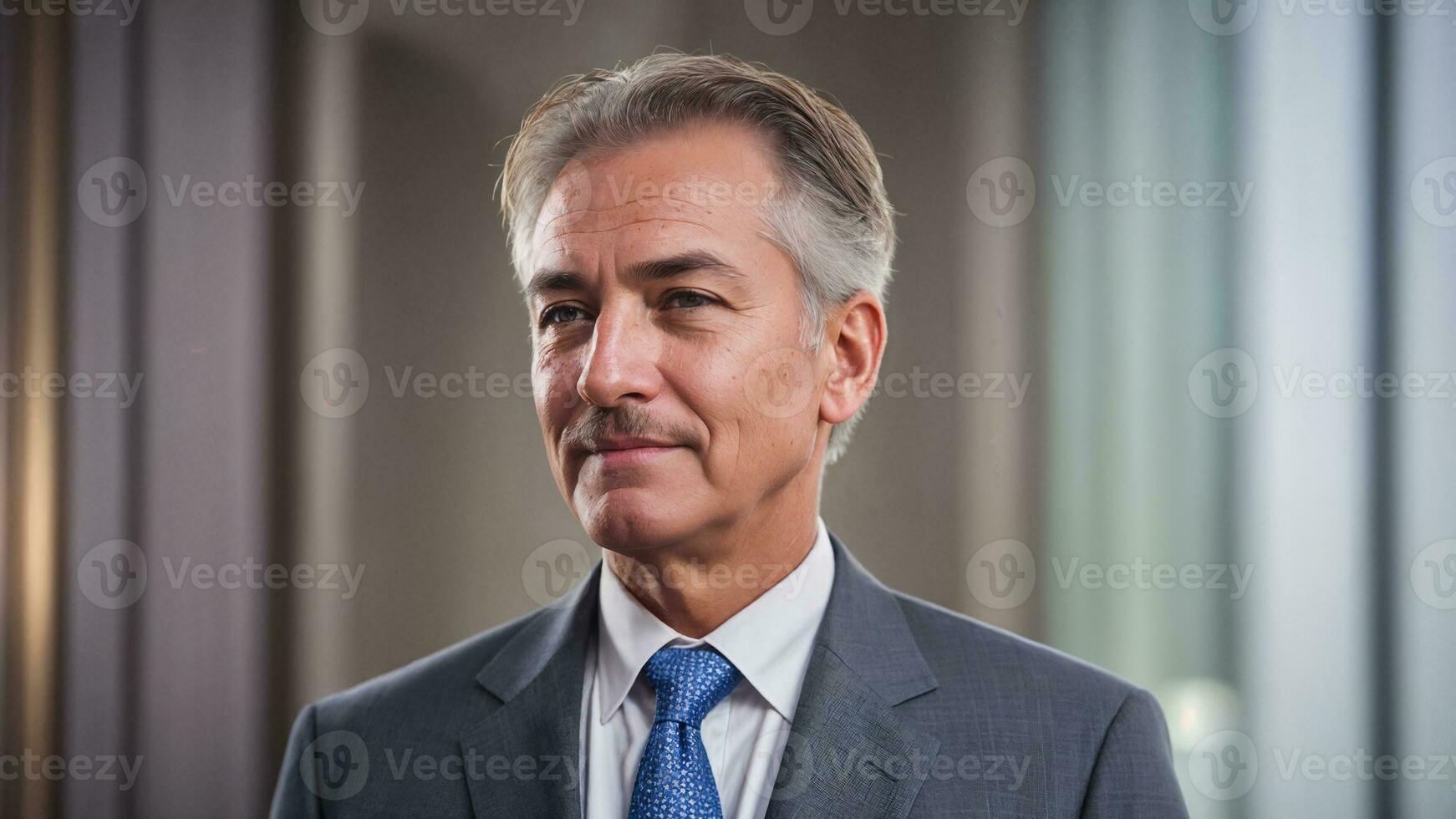 portrait of a smiling businessman .Generative AI photo