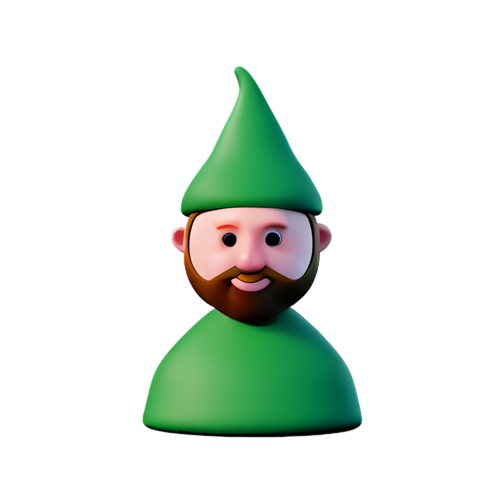 Gnome 3d rendering icon illustration png