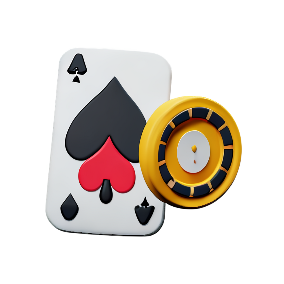 poker 3d rendering icon illustration png