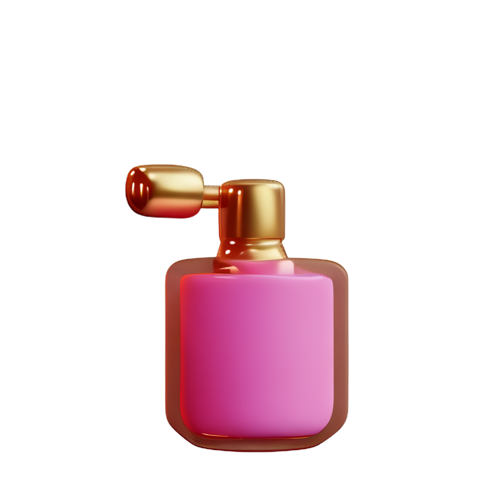 perfume 3d rendering icon illustration png
