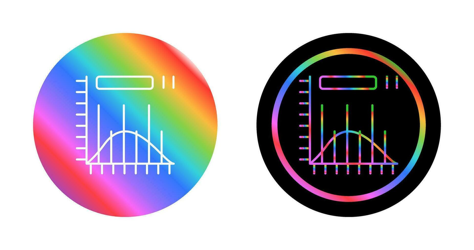 icono de vector de histograma