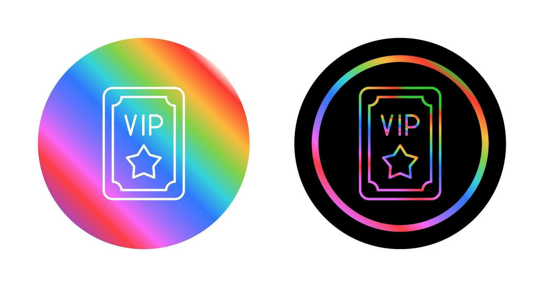 icono de vector de pase vip