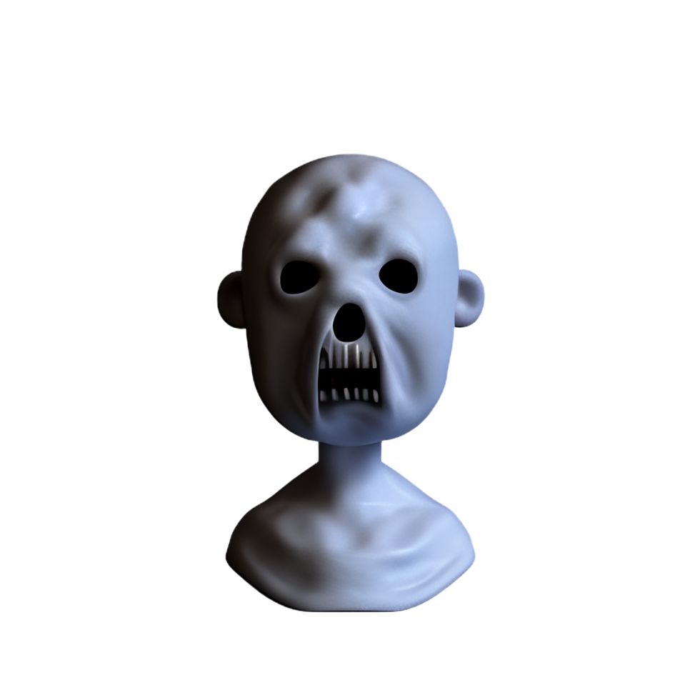 horror 3d rendering icon illustration png