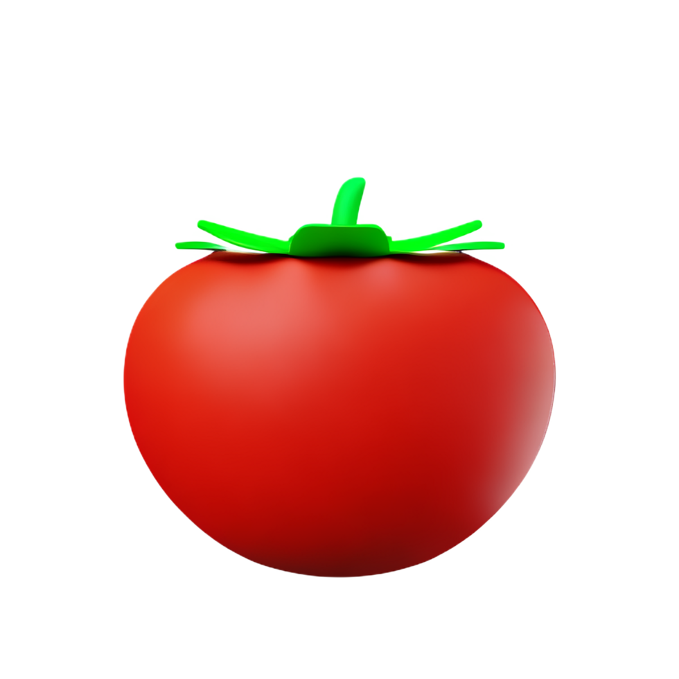 tomato 3d rendering icon illustration png