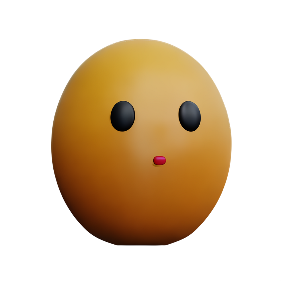 potato 3d rendering icon illustration png