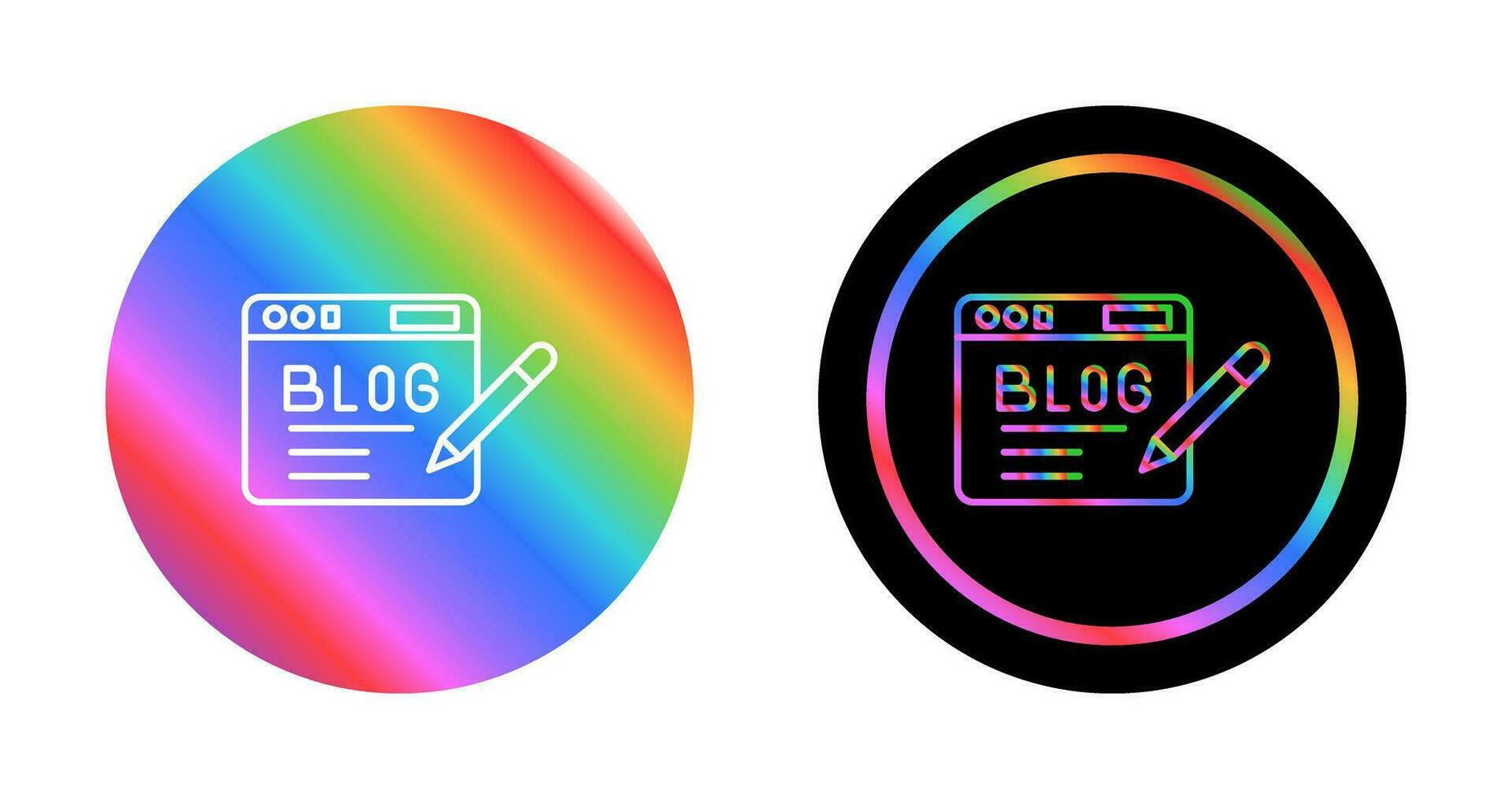 icono de vector de blog