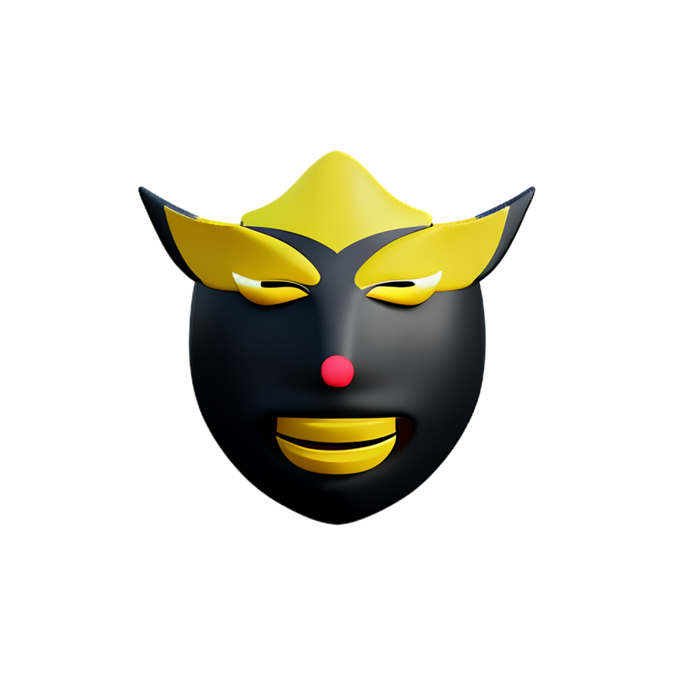 mask 3d rendering icon illustration png