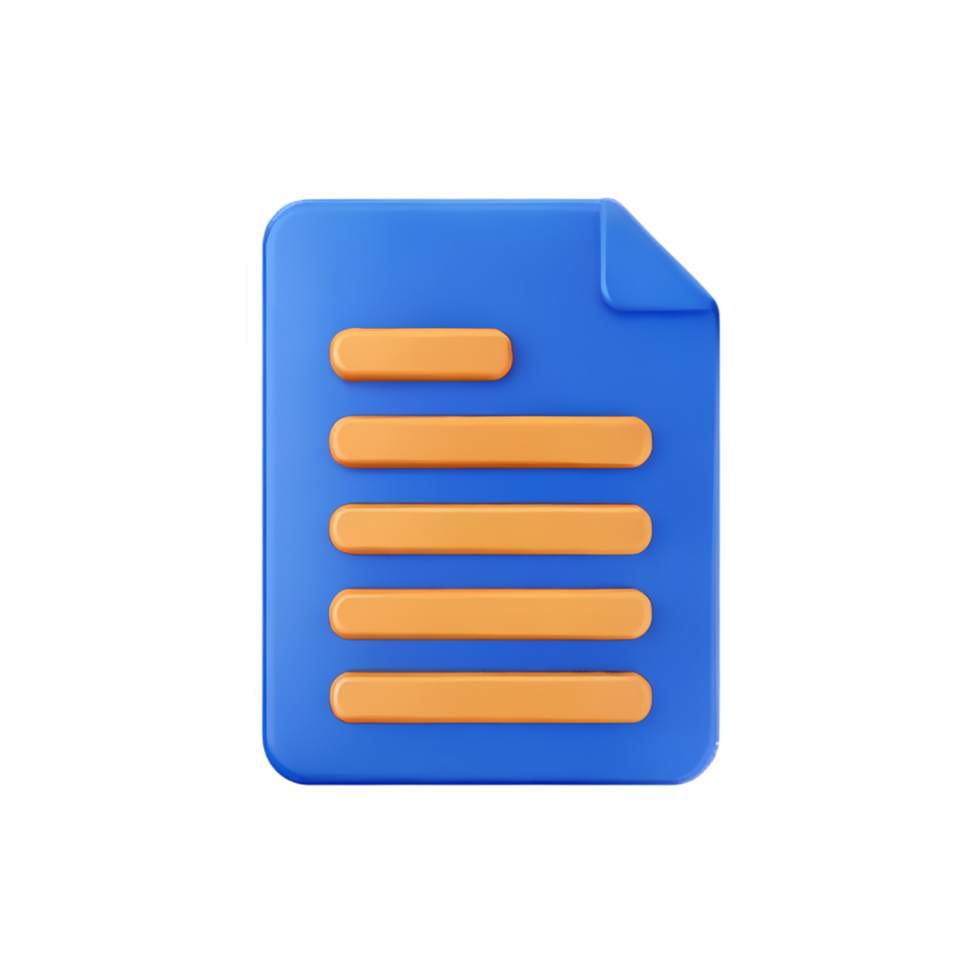 sticky notes 3d rendering icon illustration png