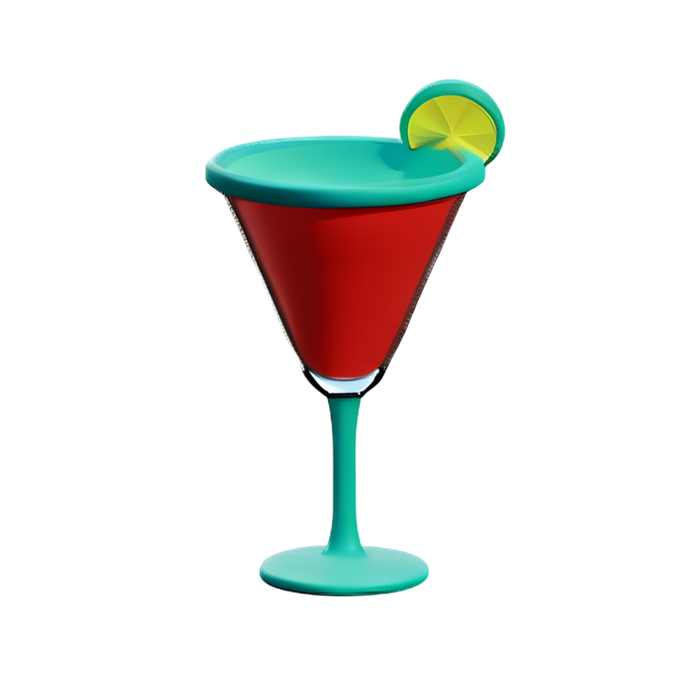 cocktail 3d interpretazione icona illustrazione png