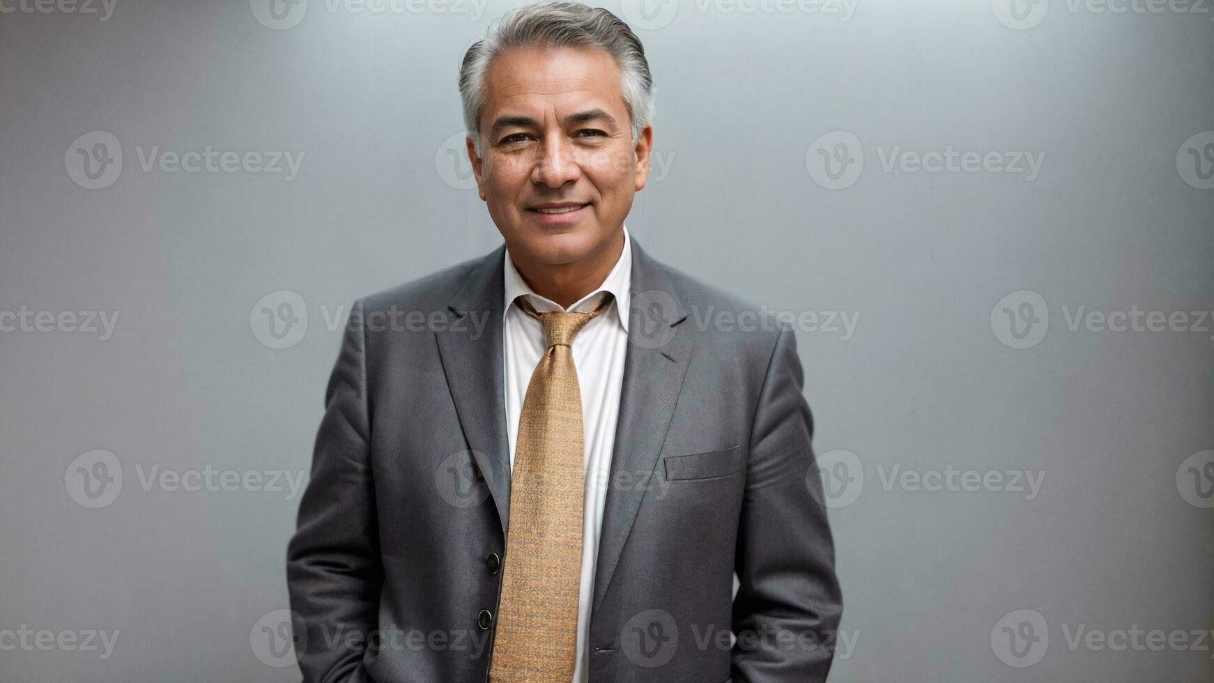 portrait of a smiling businessman .Generative AI photo