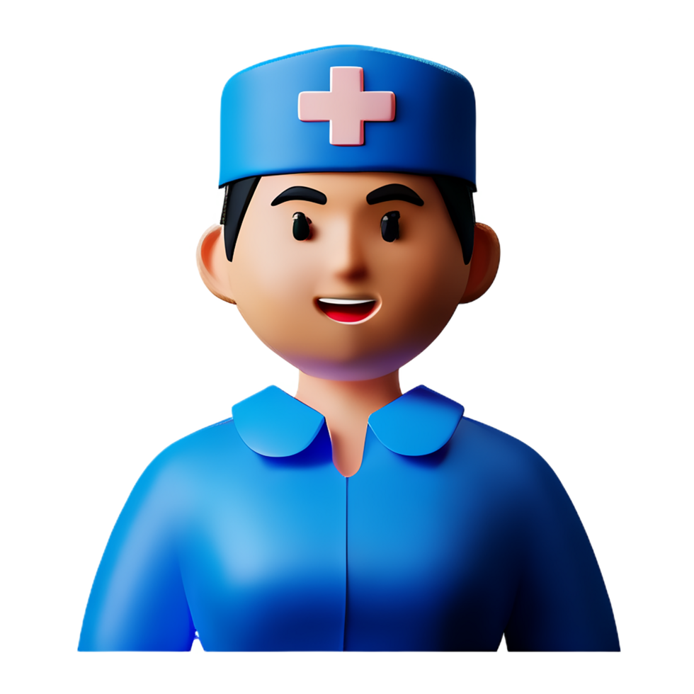 nurse 3d rendering icon illustration png