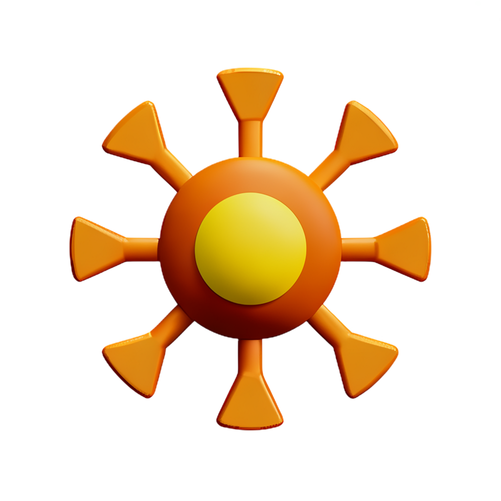 gear 3d rendering icon illustration comma separated, no special characters png