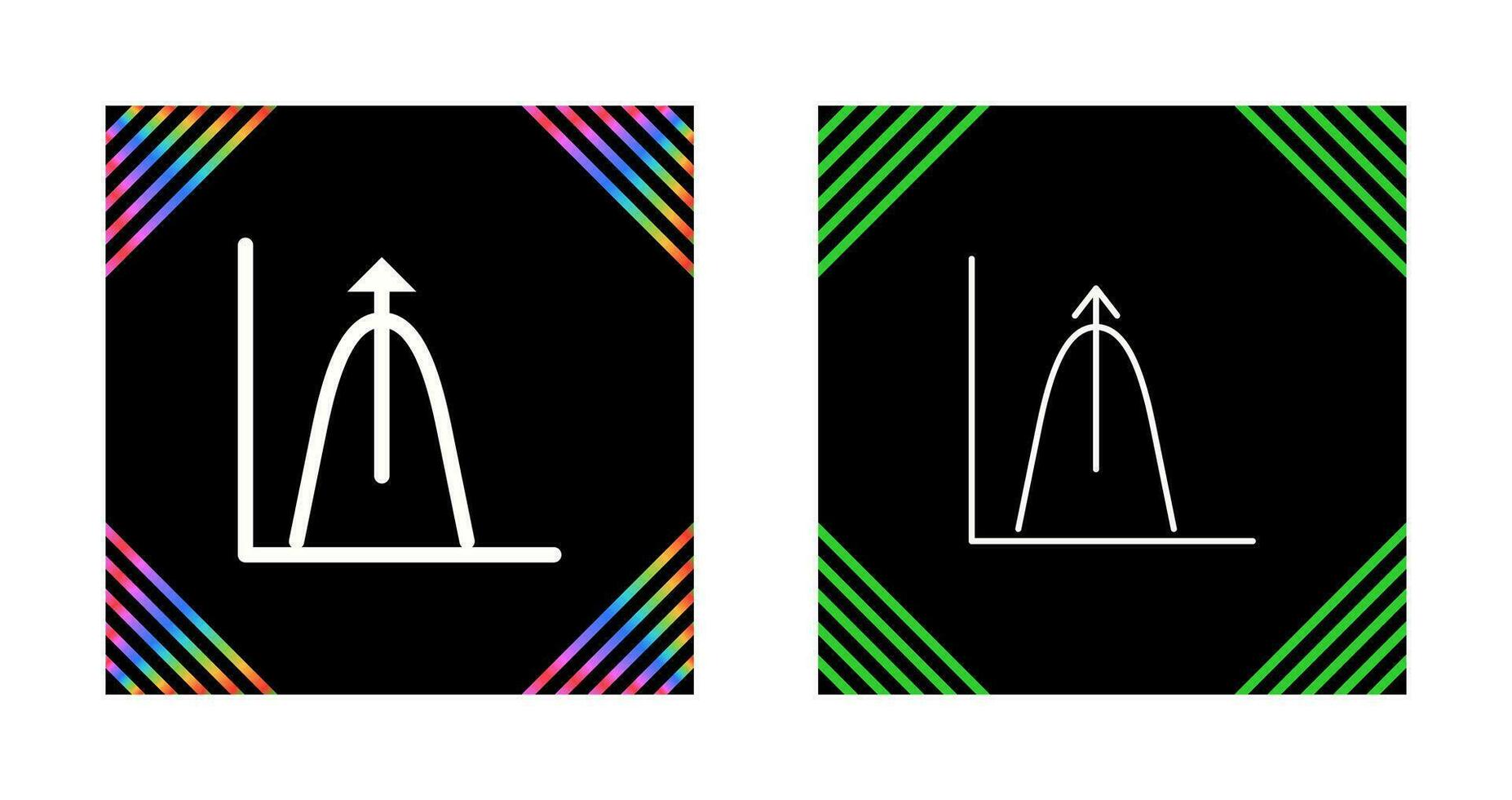 Bell Shaped Graph Vector Icon