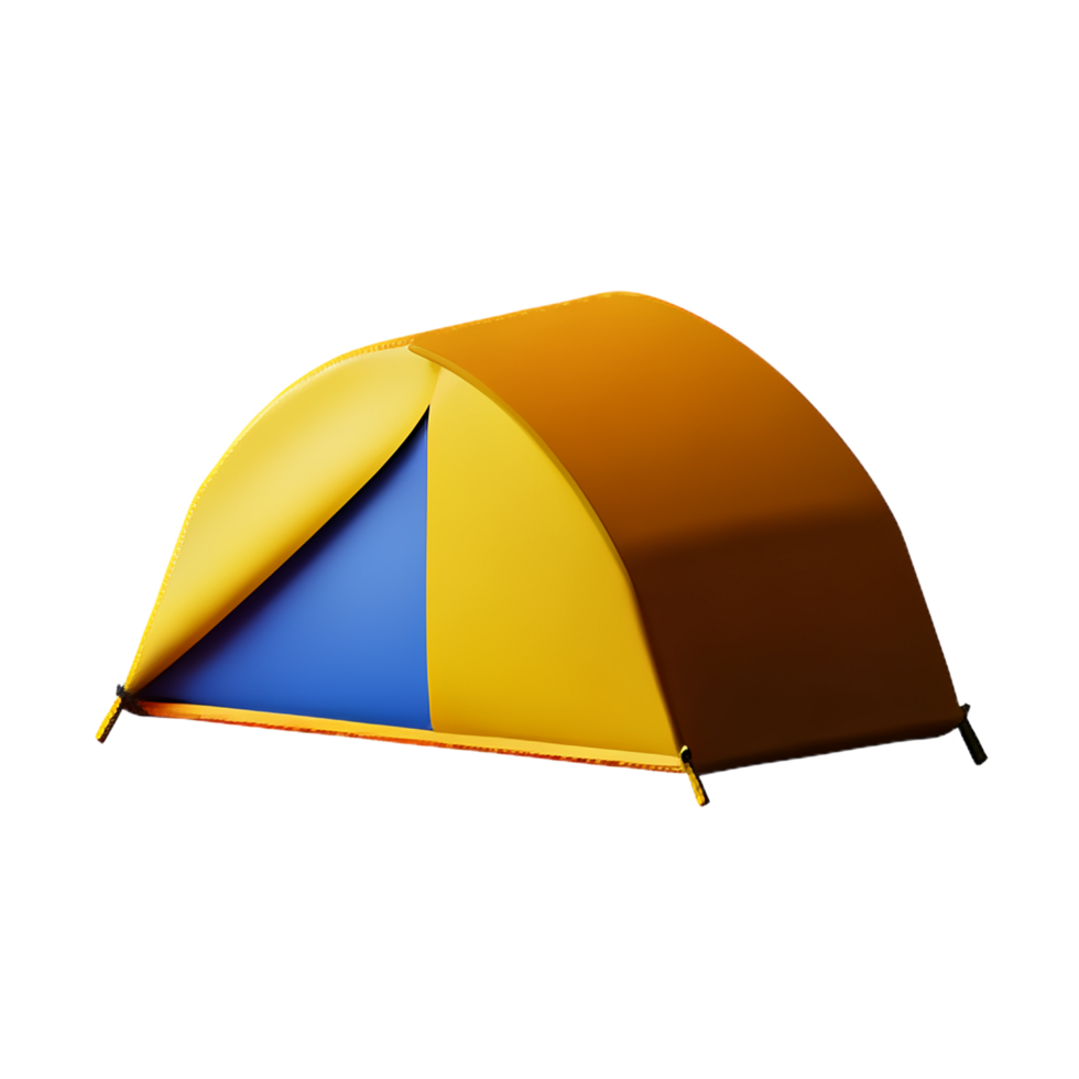 camping 3d rendering icon illustration png