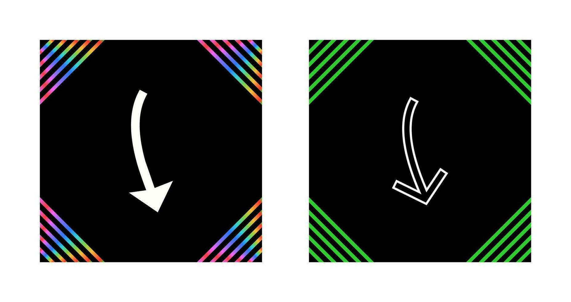 Arrow Pointing Down Vector Icon