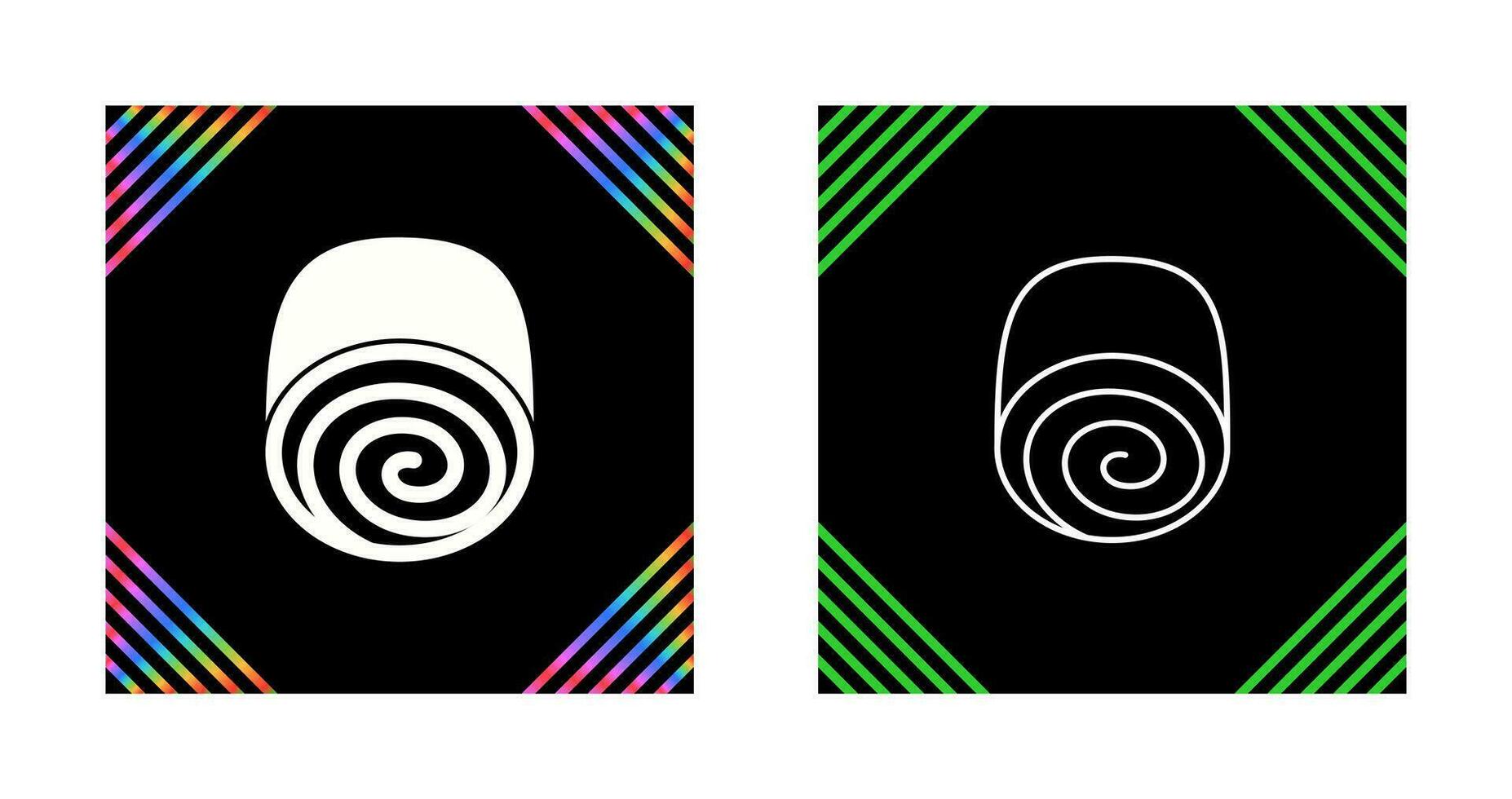 Swiss roll Vector Icon