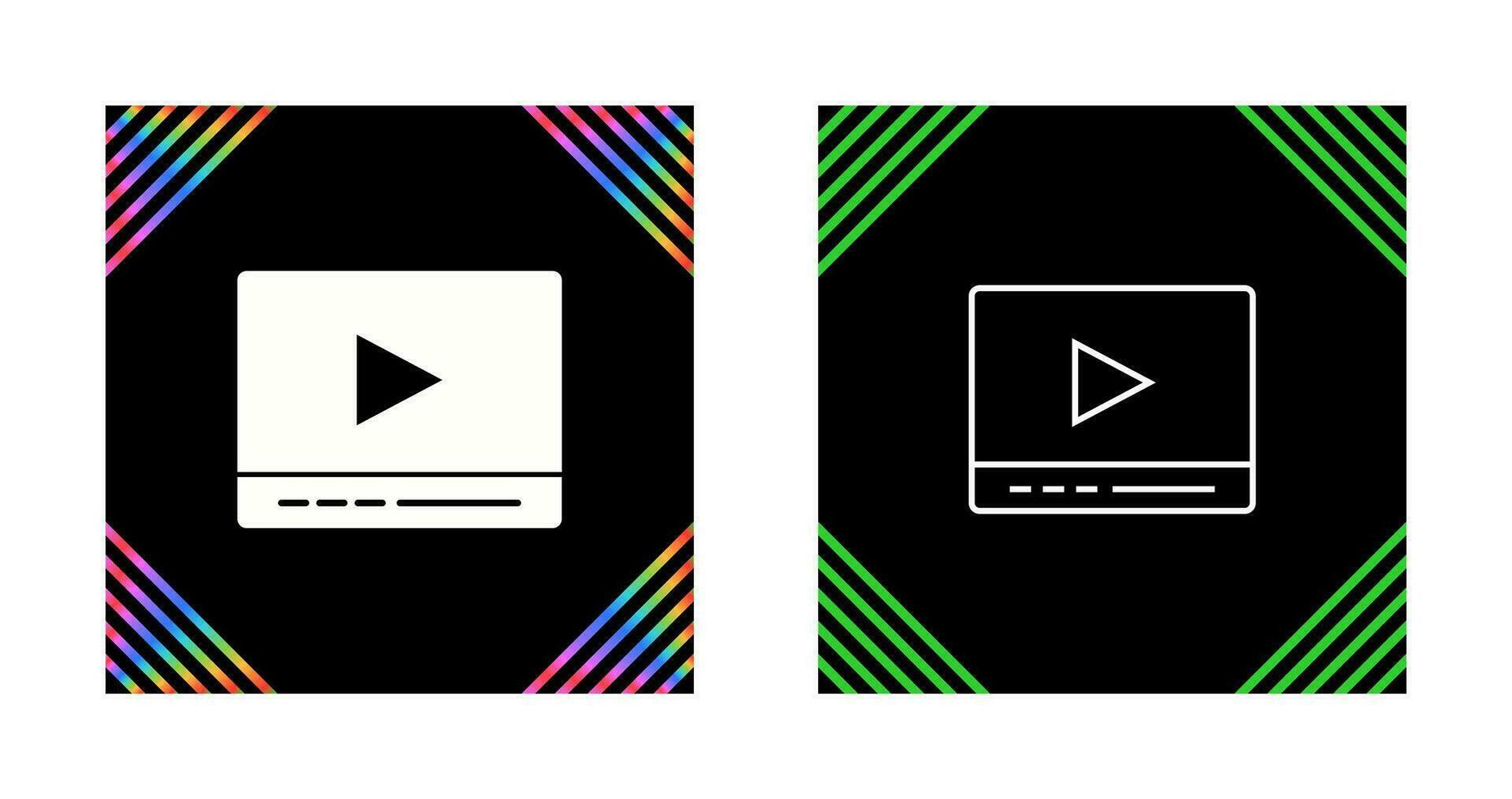 Video Player Vector Icon