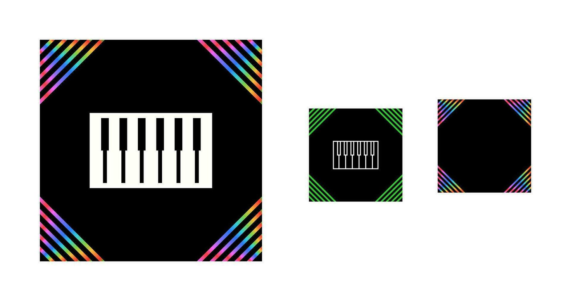 Piano Keyboard Vector Icon