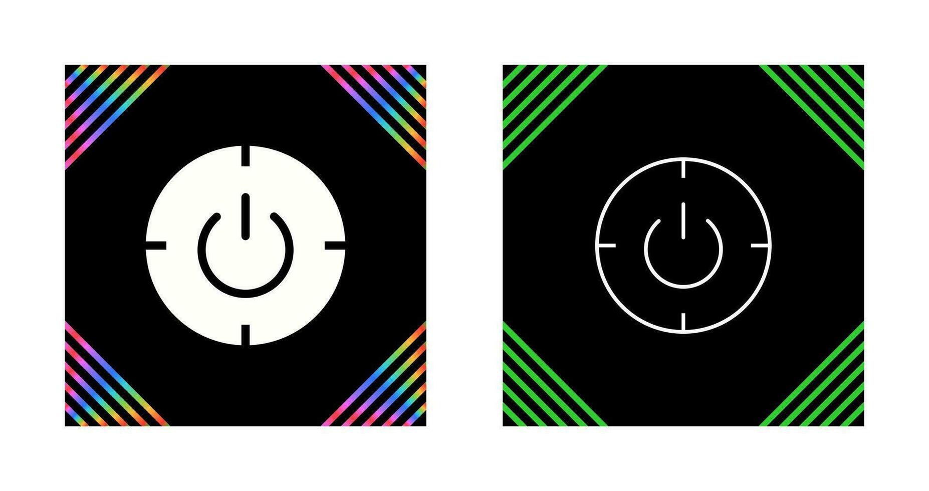 Scheduled power on and off Vector Icon