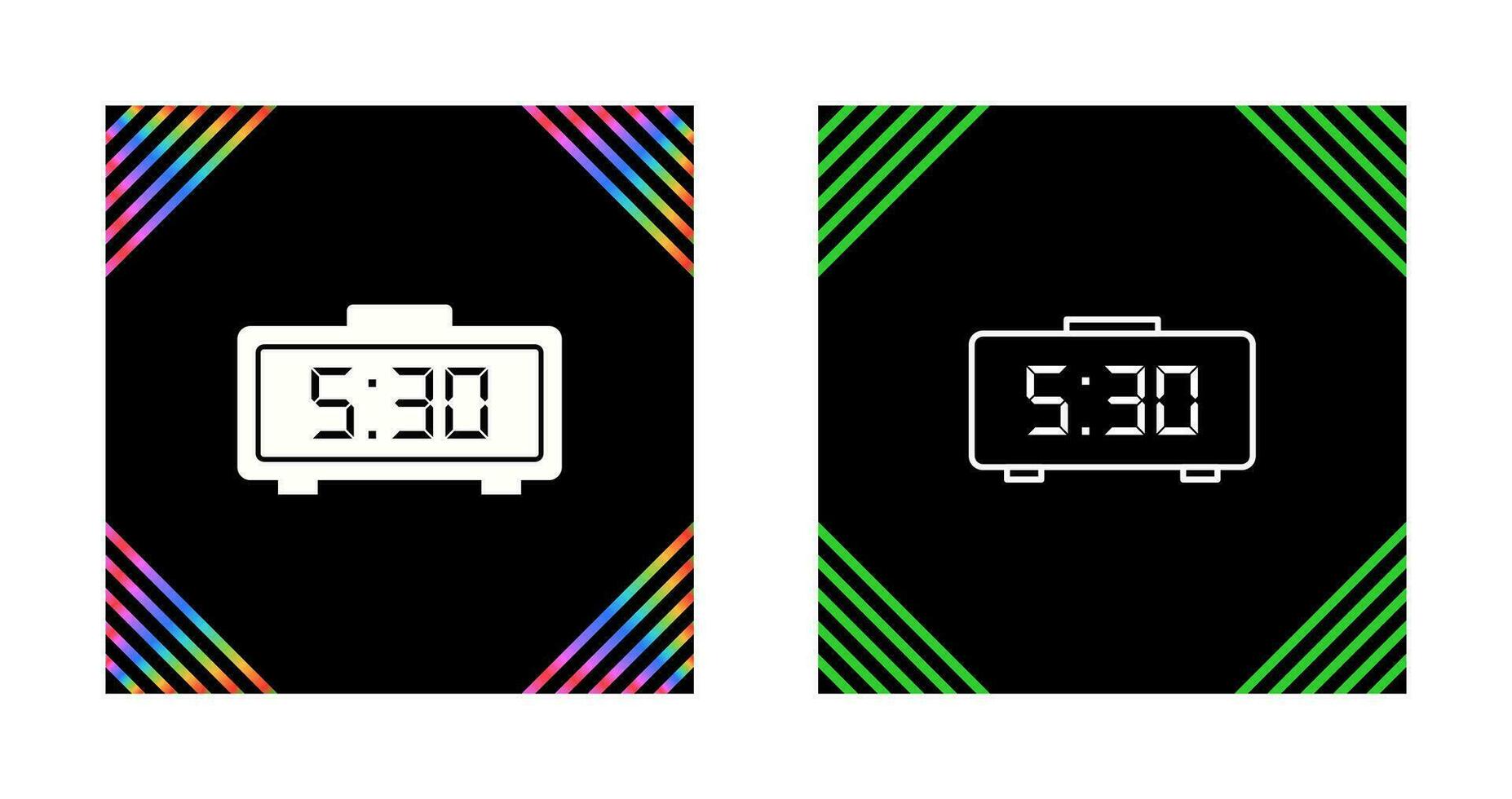 Digital Clock Vector Icon