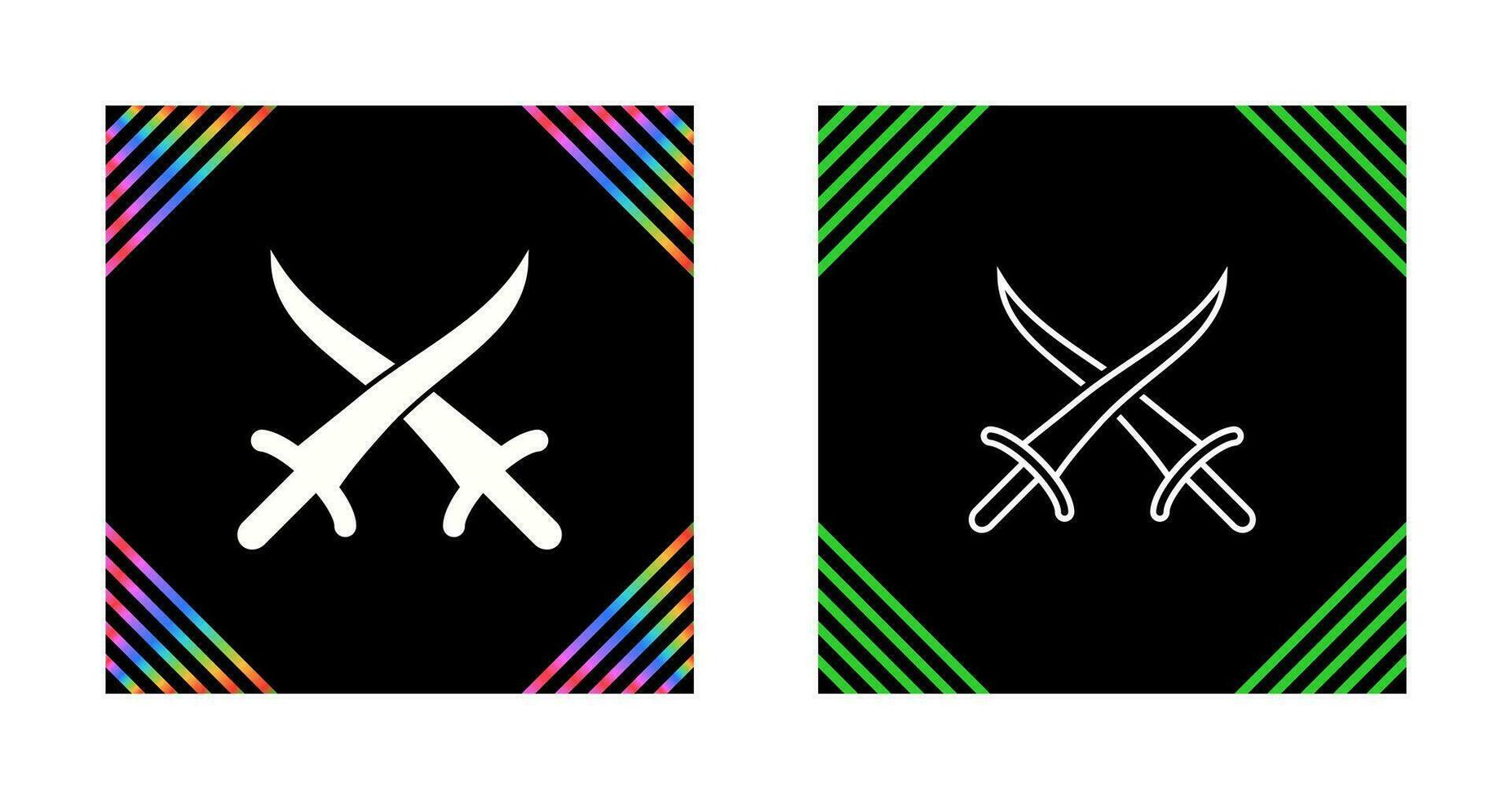 Sword Fighting Vector Icon