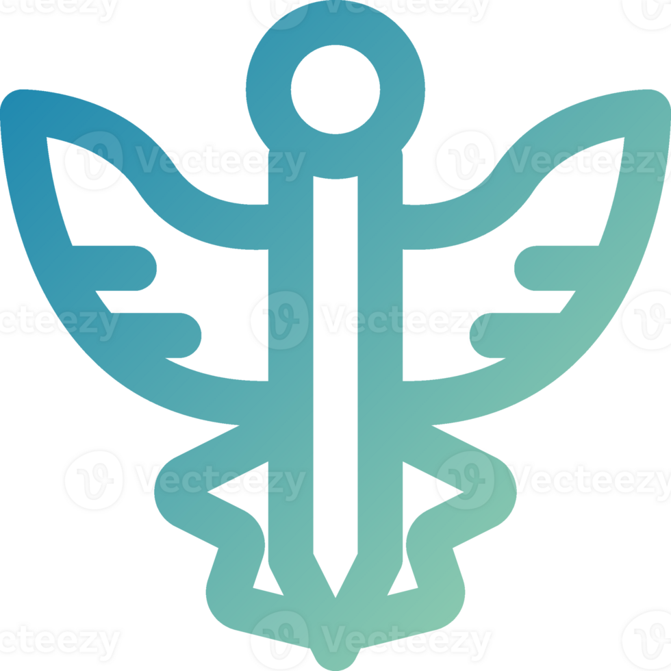 Caduceus Symbol Element png