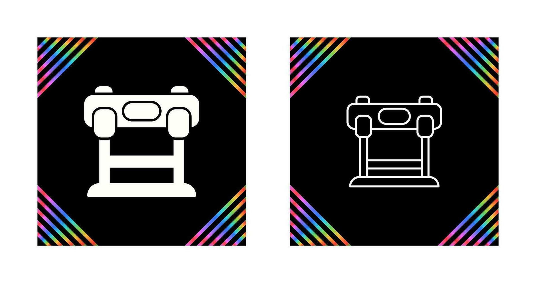 Hurdles Race Vector Icon