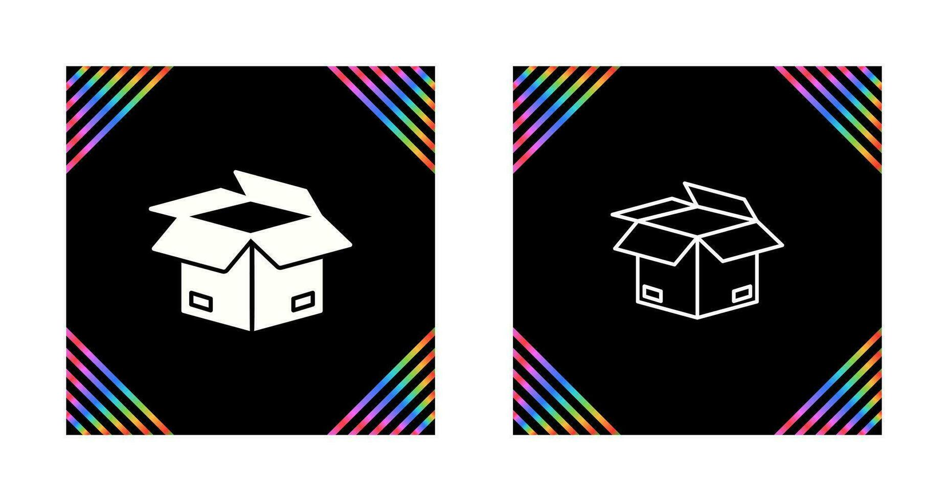 Open Box Vector Icon