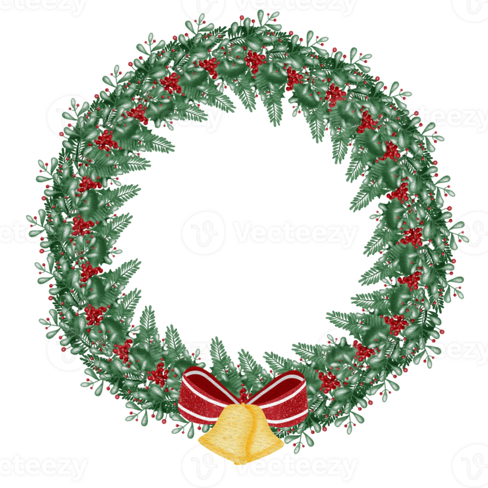 Christmas berry and wreath png