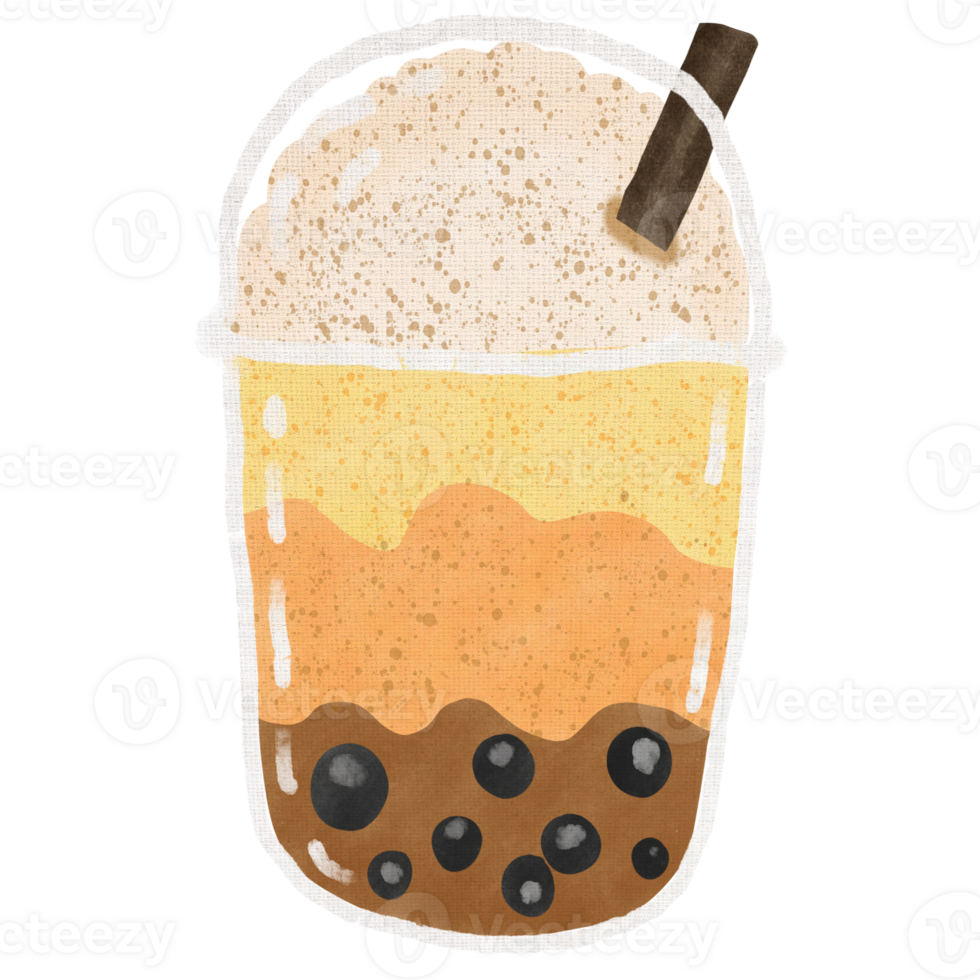 Milk bubble tea png