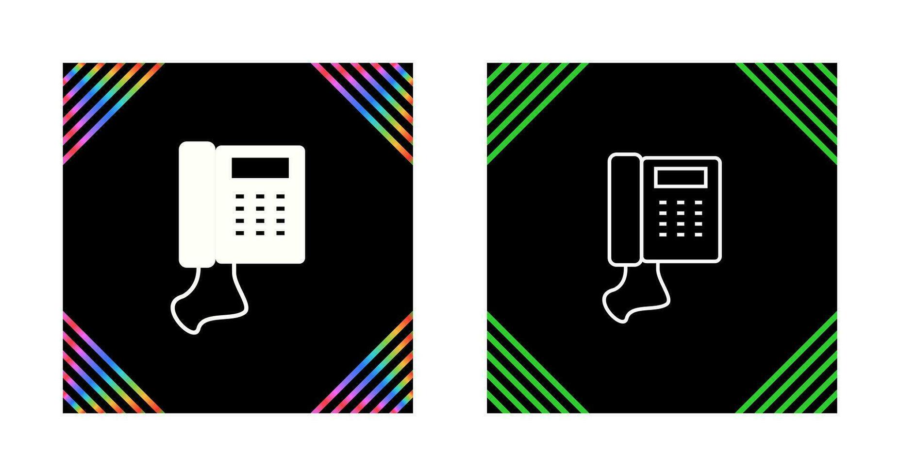 Telephone Set Vector Icon