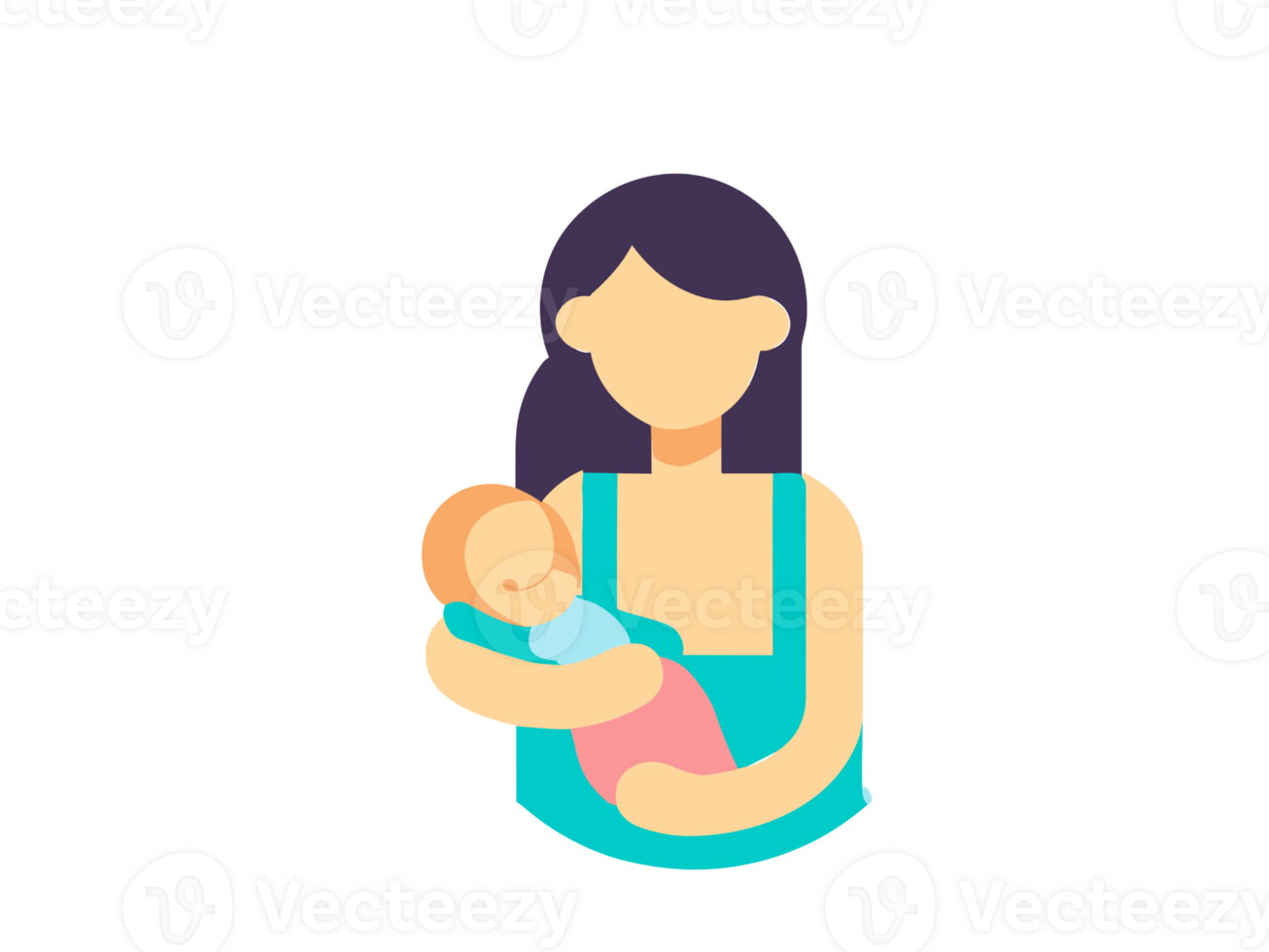 An Icon of a Mother and a Baby png