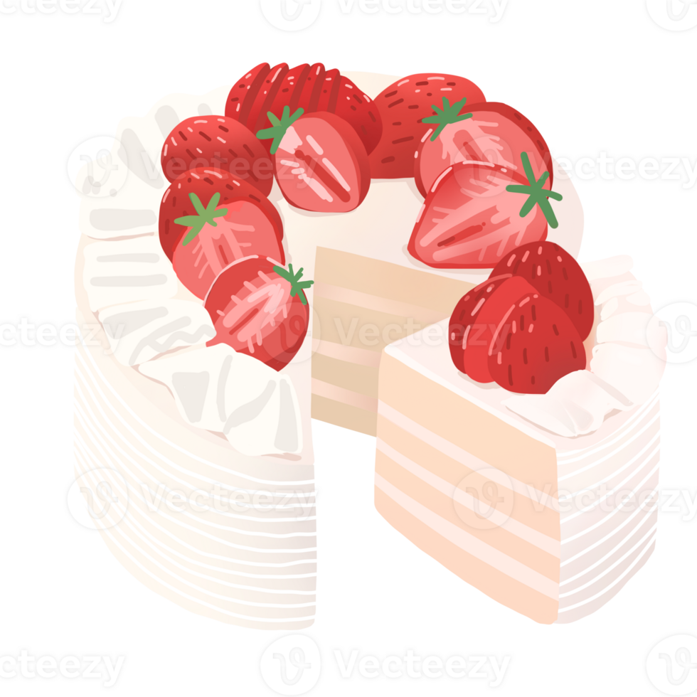 A piece of cute cake png