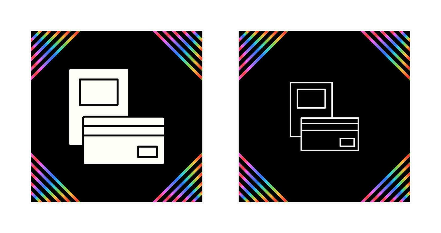 Pay via Card Vector Icon