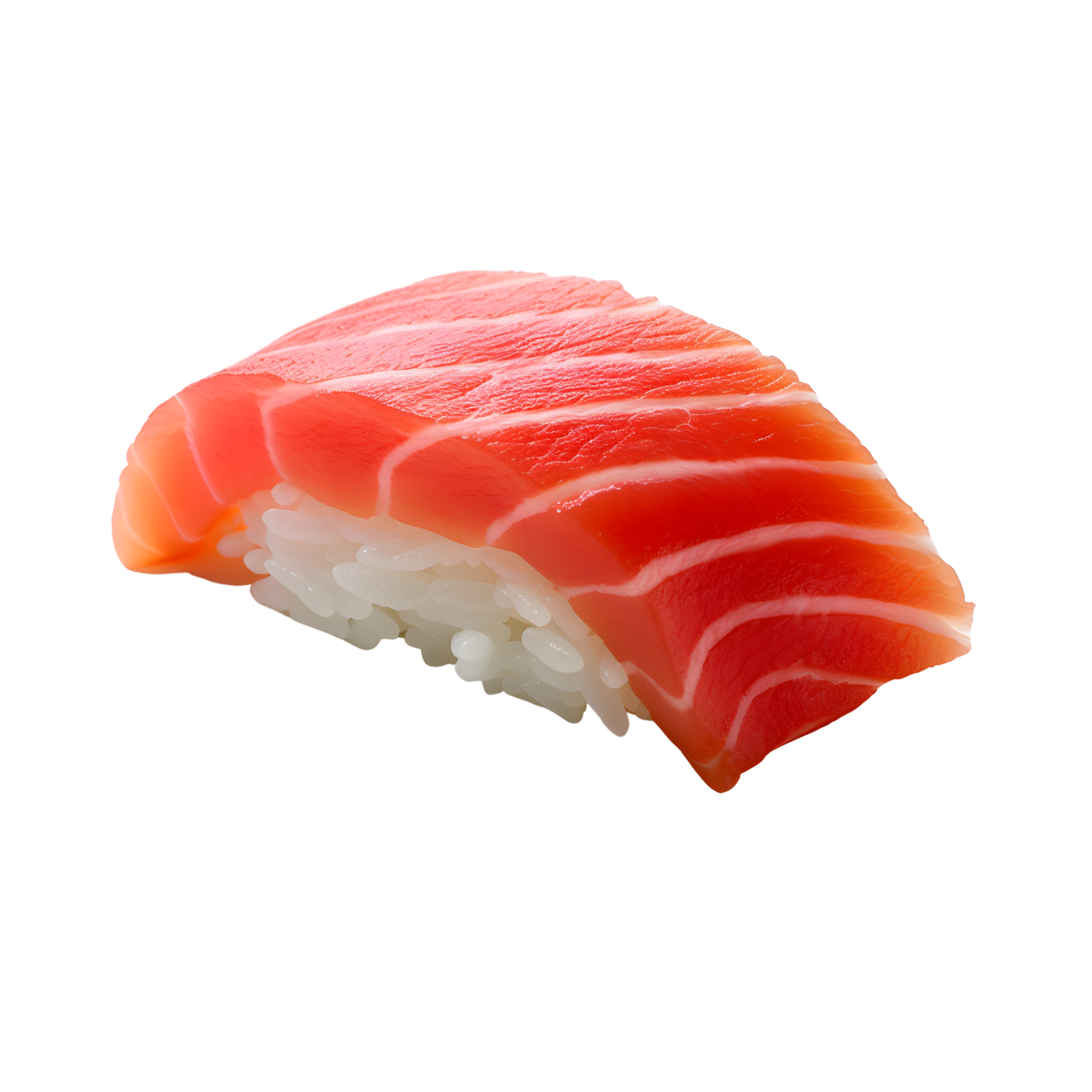 Sake nigiri sushi isolated on transparent background, generative ai ...