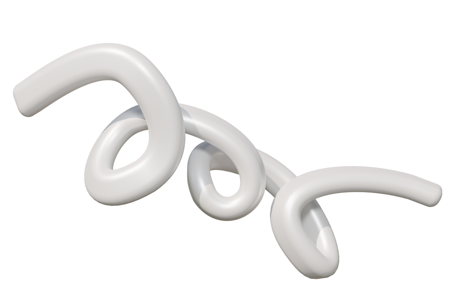 Spiral- 3d Kurve Linie dekorativ Element png