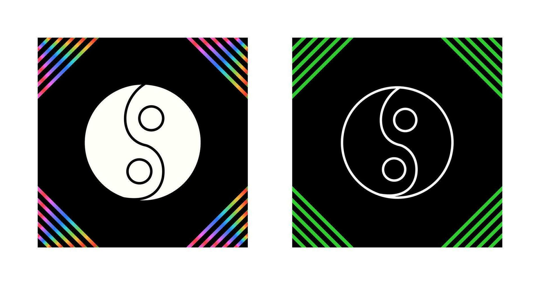 icono de vector de yin yang