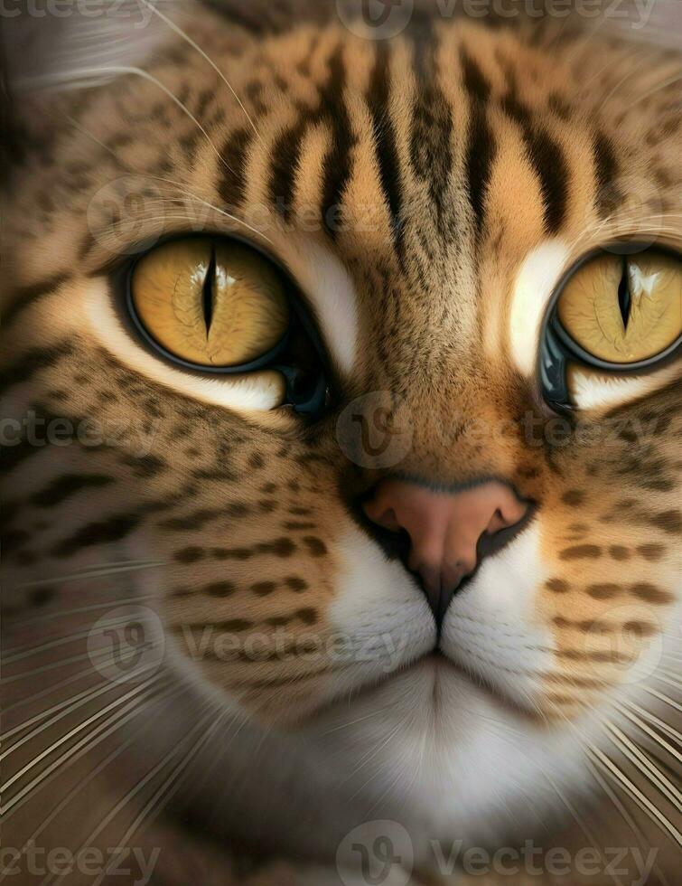 cat head, front view illustration 28615589 Stock Photo at Vecteezy