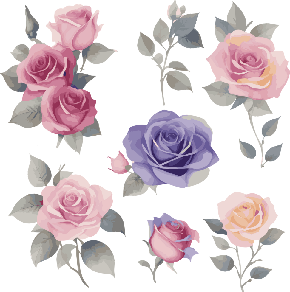 Soft colorful watercolor design background texture png