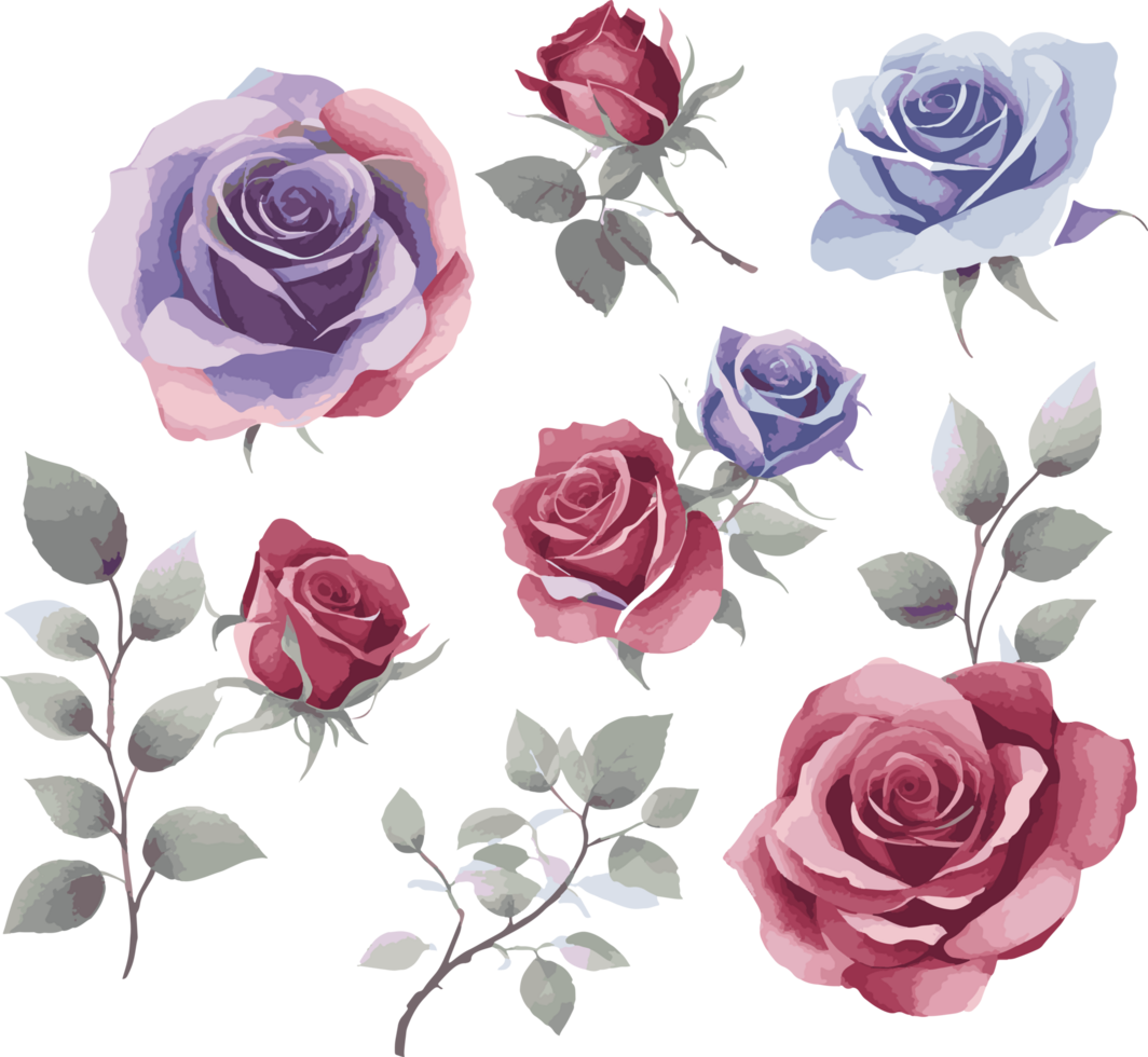 Soft colorful watercolor design background texture png