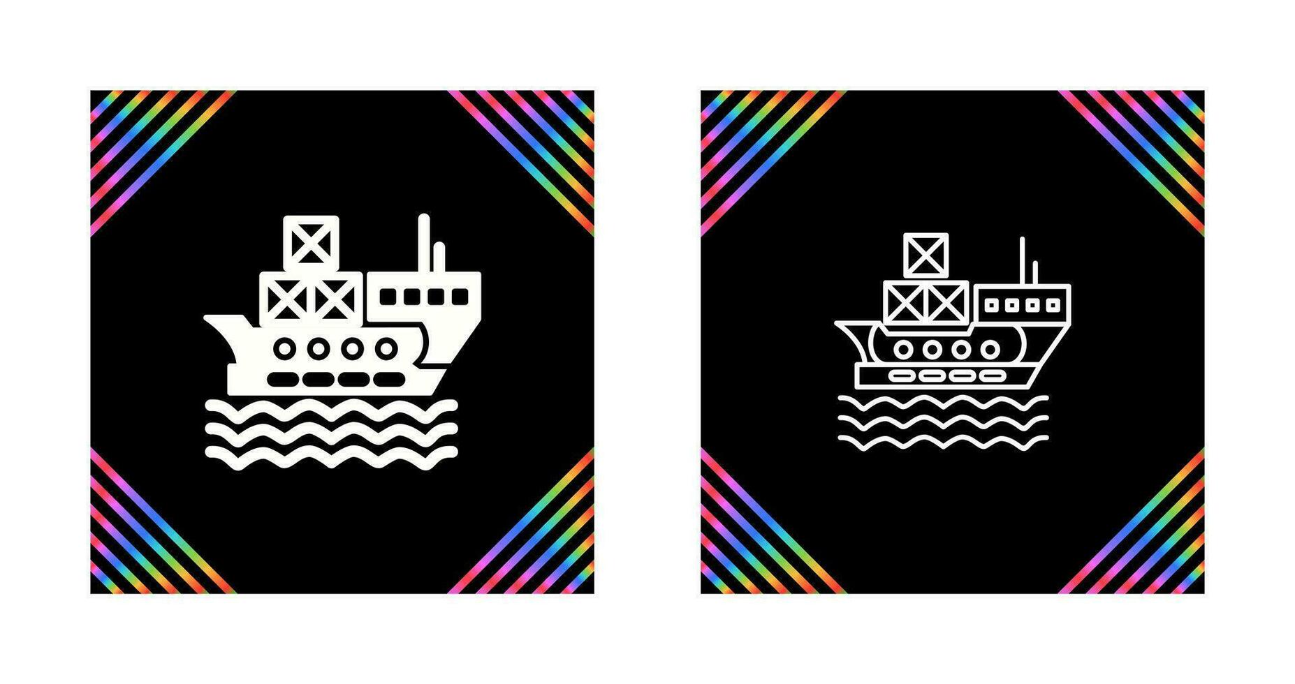 Delivery via Shipping Vector Icon