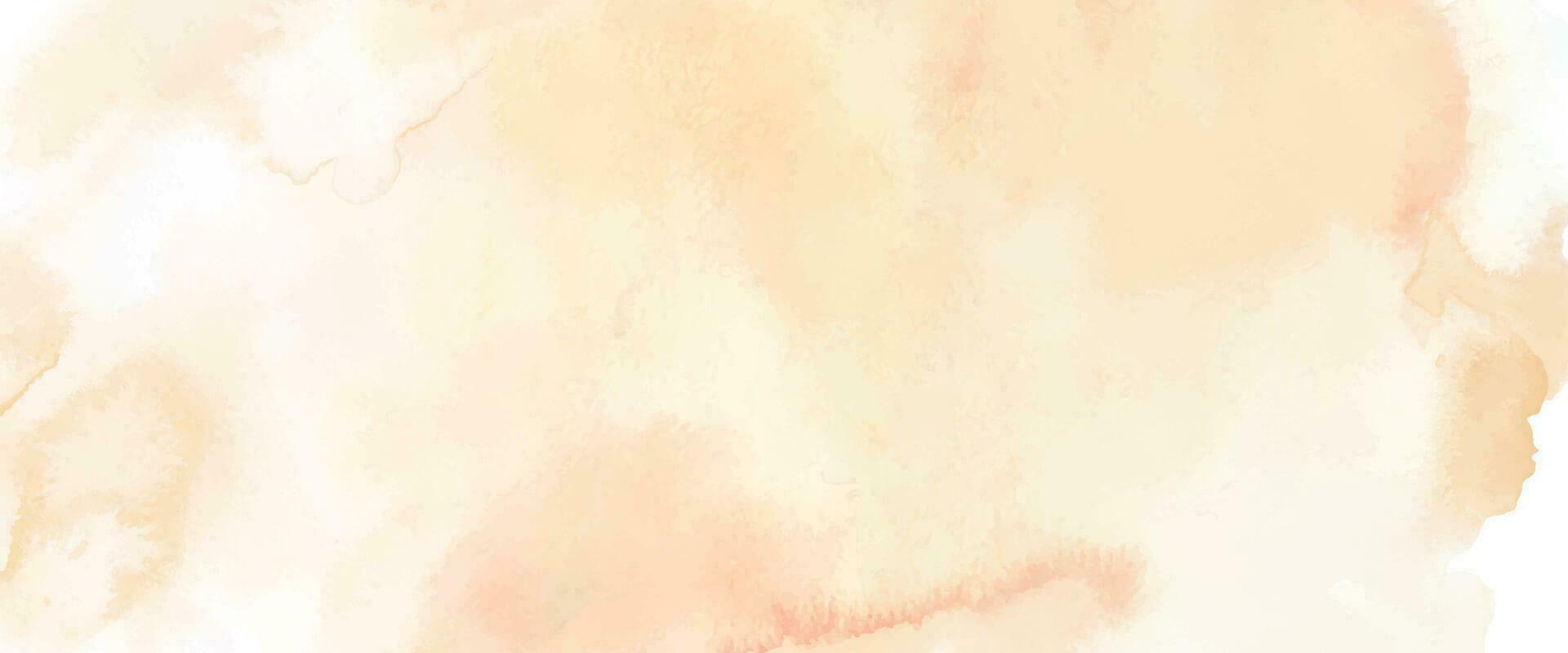 Abstract background of light orange watercolor vector